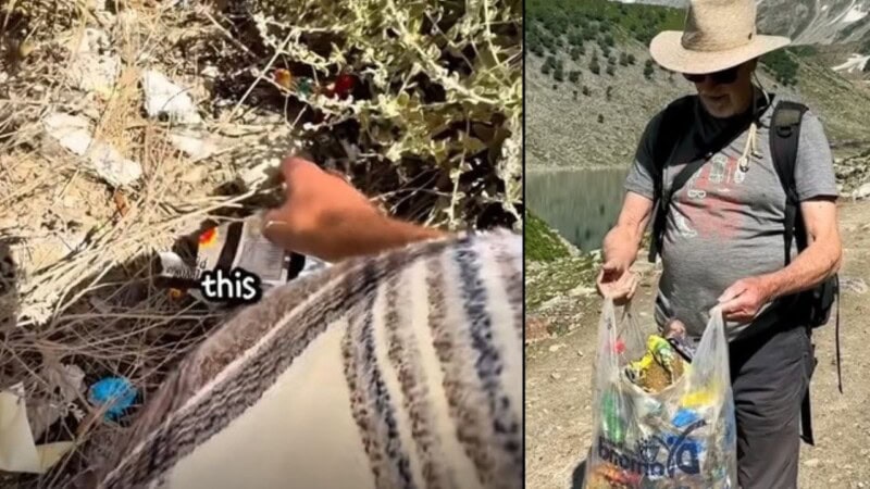 Foreign tourists put govt to shame by collecting trash at tourist hotspots