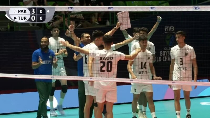 Pakistan remain unbeaten at U19 volleyball championship with third consecutive win