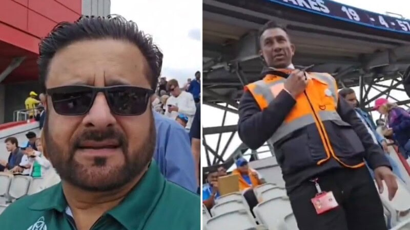 ‘Cricket or politics’; Pakistani fan asked to cover his shirt during India-England match