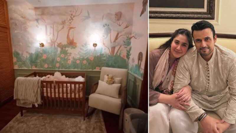Usman Mukhtar turns his childhood room into dreamy nursery for baby Siera