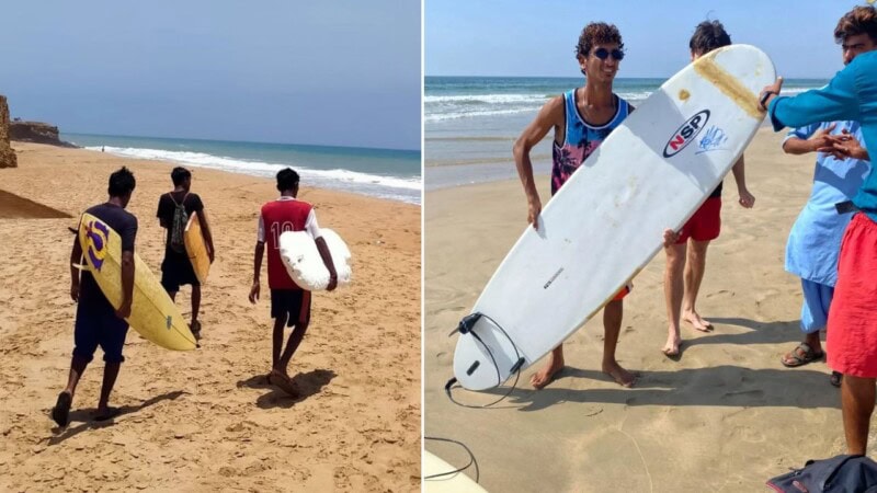 Surfers of Bulleji: Young Pakistani leads wave of change in coastal community
