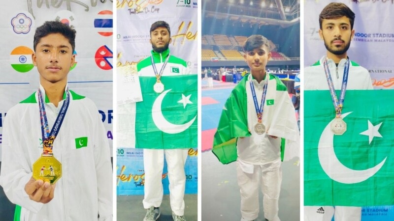 Pakistan wins 12 gold, 4 silver medals at 7th Heroes International Taekwondo Championship