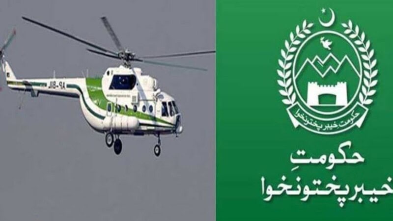 Three martyred as KP govt helicopter crashes
