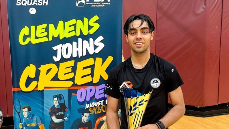 Pakistan’s Ashab Irfan wins Johns Creek Open squash tournament