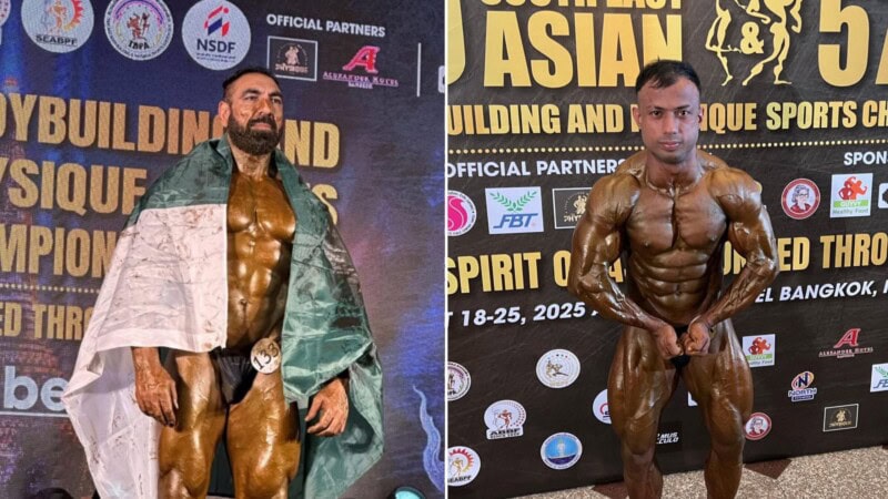 Pakistan wins two gold medals at Asian Bodybuilding Championship