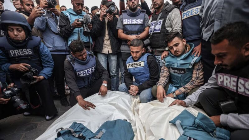 Global media outlets stage blackout to protest journalist killings in Gaza