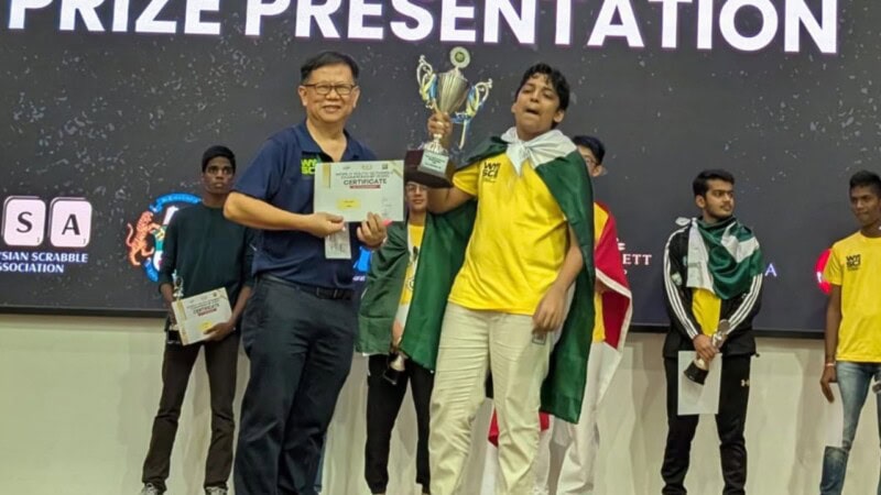 Pakistan wins World Youth Scrabble Championship