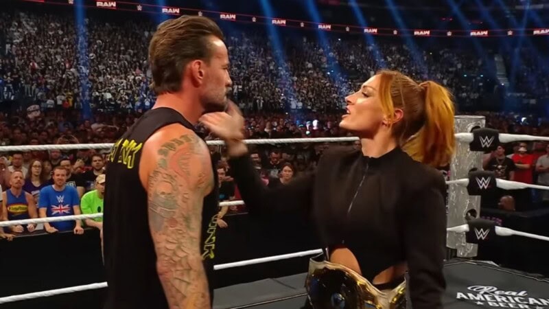 Becky Lynch slaps CM Punk on WWE Raw after heated confrontation