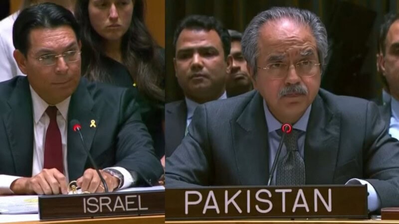 ‘Stop playing victim’: Pakistani ambassador bashes Israel to its face at UN Security Council meeting
