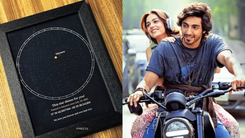 Fans name a star ‘Saiyaara’ as unique gift to Ahaan, Anit