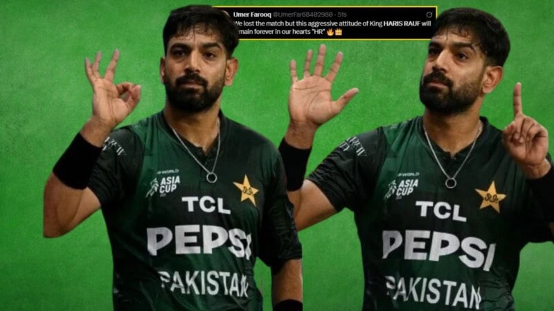 ‘Same energy, different battlefield’: Netizens react to Harif Rauf silencing Indian fans, Farhan’s celebration