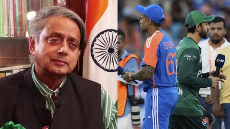 ‘Play with spirit or don’t play at all’: Shashi Tharoor criticises Indian team’s refusal to shake hands with Pakistan