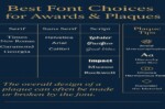 Best Font Choices for Awards