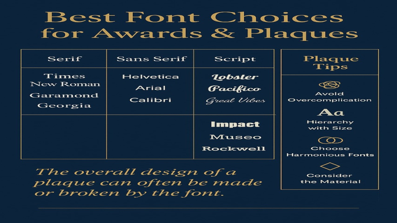 Best Font Choices for Awards