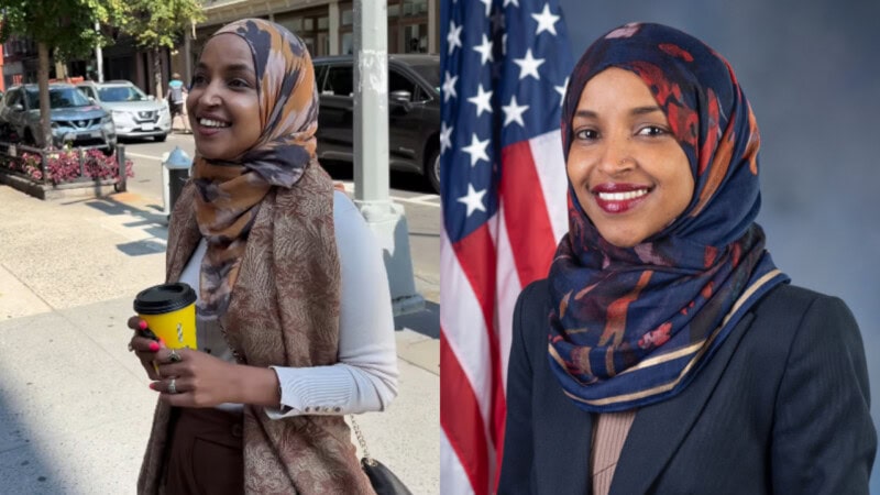 Ilhan Omar turns heads with Pakistani scarf in candid street interview