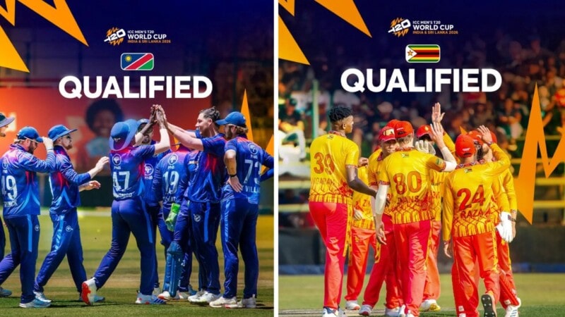 Namibia, Zimbabwe qualify for 2026 T20 World Cup