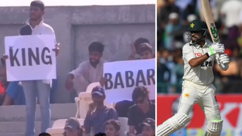 Fans cheer Shan Masood’s dismissal to welcome Babar Azam