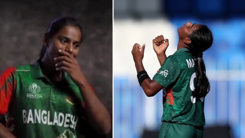Bangladesh’s Marufa Akter says her family couldn’t afford new Eid clothes before cricket fame
