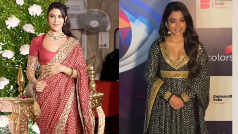 Jacqueline Fernandez, Rashmika Mandanna spotted in Iqbal Hussain’s creations, celebrating style across borders