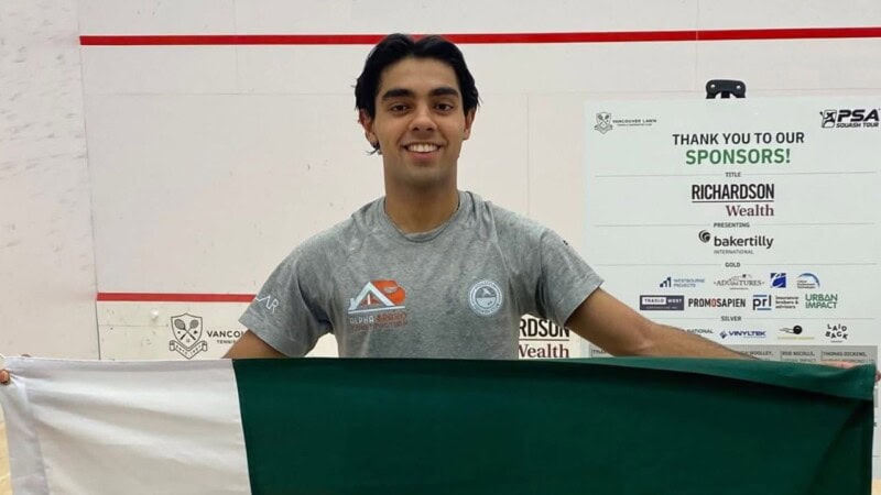 Pakistan’s Ashab Irfan wins first PSA World Tour title in Vancouver