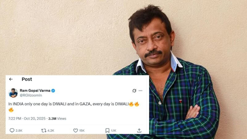 ‘Disgusting man’: Ram Gopal Varma slammed for making fun of Gaza genocide