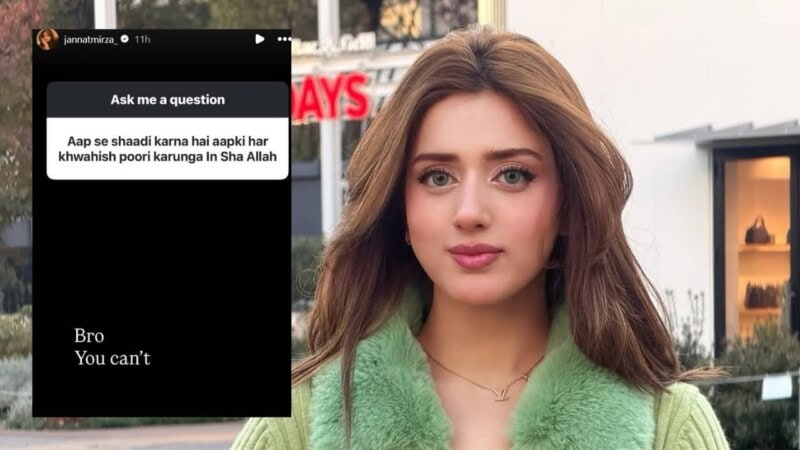 ‘Bro, you can’t’: Jannat Mirza reacts to marriage proposal