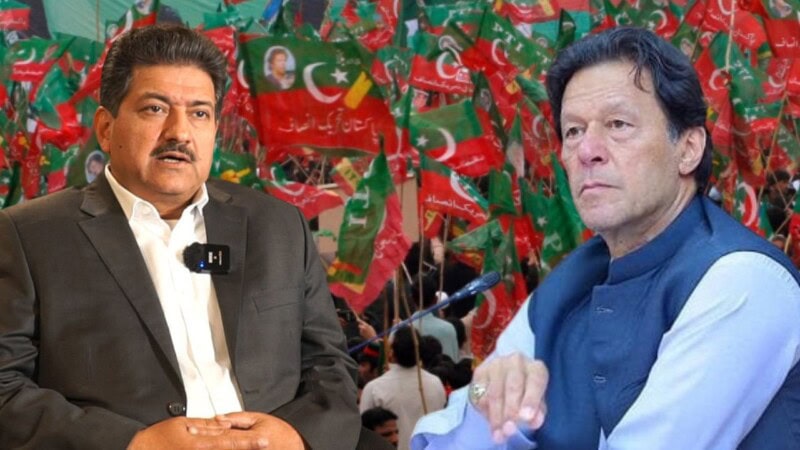 Hamid Mir hints at ban on PTI, treason case against Imran Khan