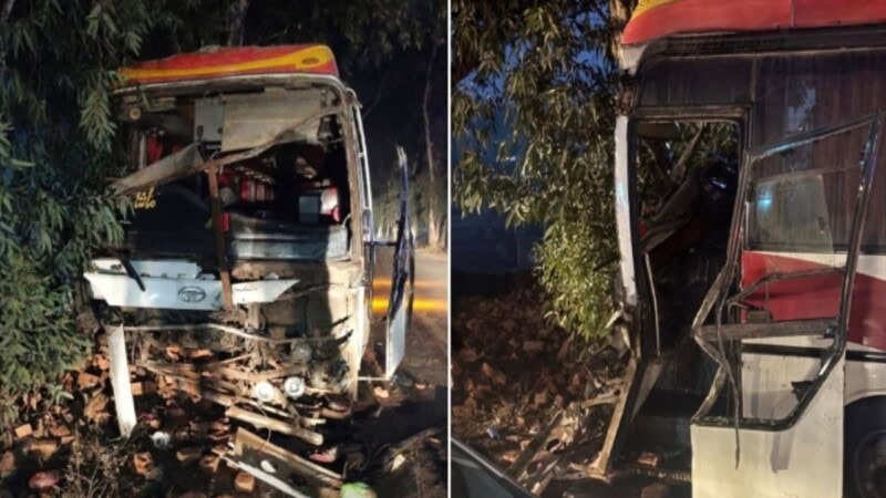 11 injured after bus driver suffers heart attack while driving in Gujranwala