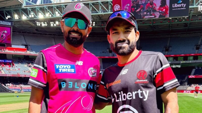 Babar, Rizwan celebrate ‘new year’ together before facing off in BBL clash