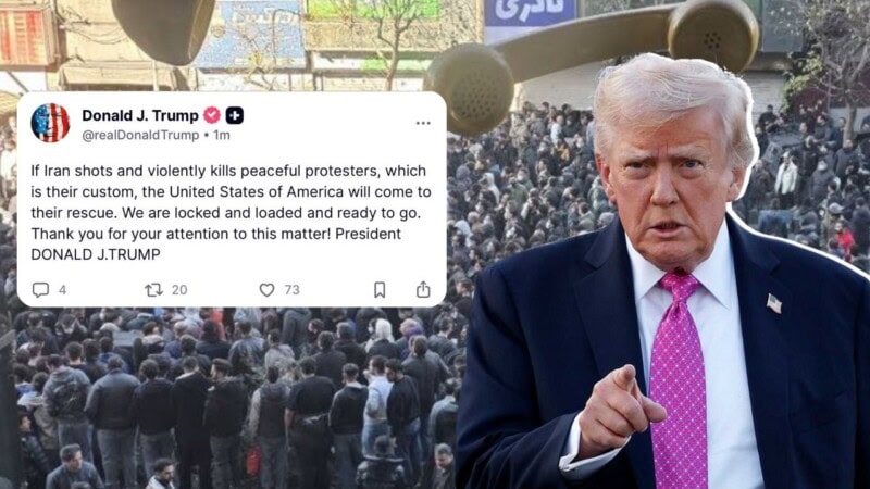Trump warns Iran against violent crackdown as protests escalate