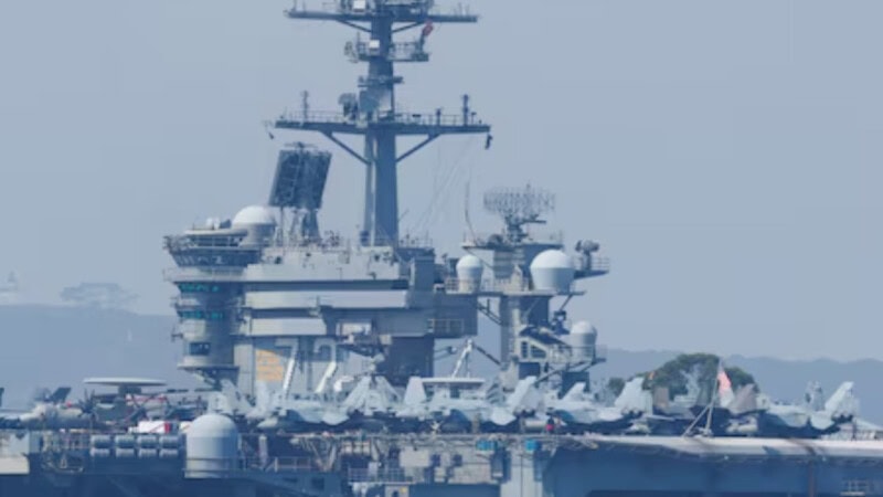US downs Iranian drone near naval carrier