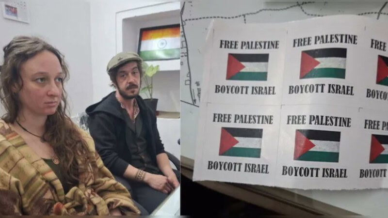 British tourists asked to leave India over ‘Free Palestine’ stickers