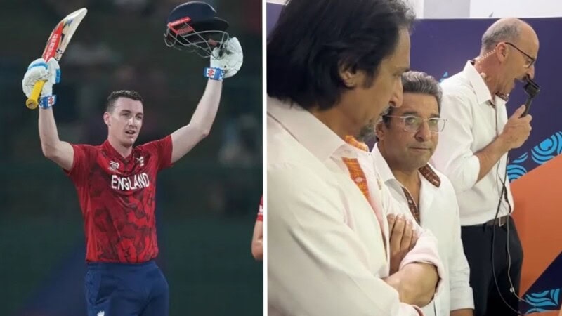 Internet reacts to ’emotional’ Wasim Akram, Ramiz Raja during Brook’s knock against Pakistan