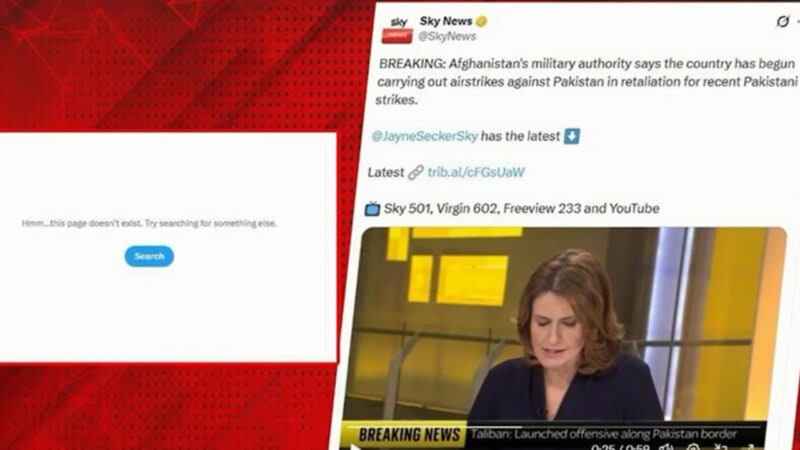 Sky News deletes incorrect X post about Pakistan after backlash