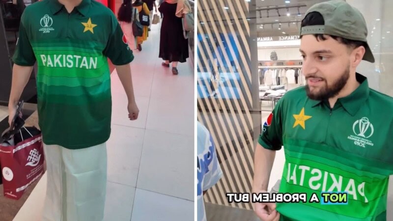 ‘Hope you ain’t dead’: Video of foreigner wearing Pakistan cricket jersey in India goes viral