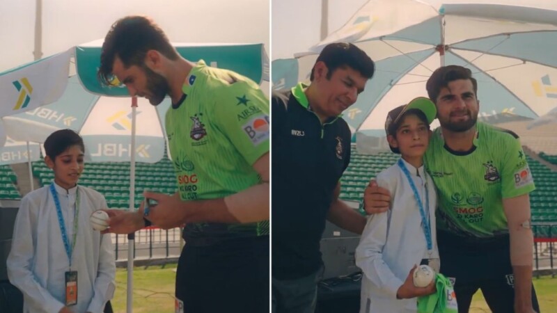 Viral young cancer patient finally gets to meet his idol Shaheen Afridi