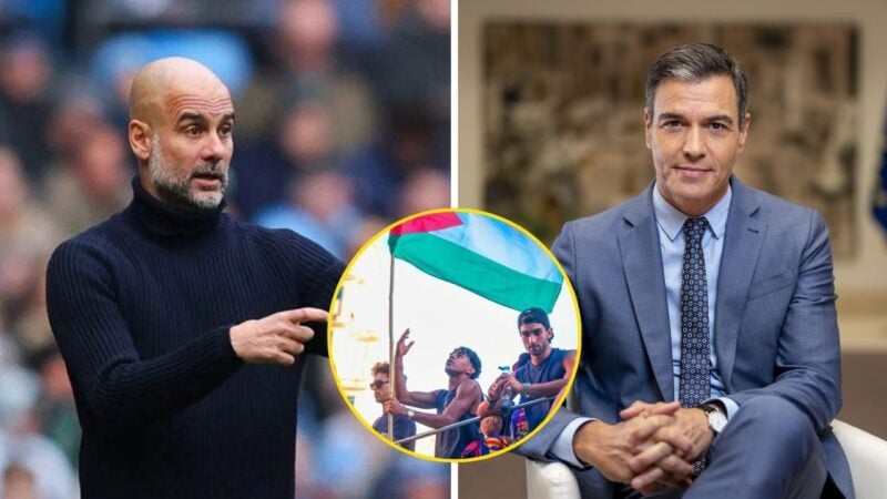 Pep Guardiola, Spanish PM support Yamal after he waves Palestinian flag at Barcelona title parade