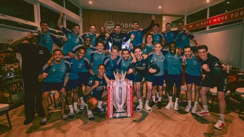 Arsenal win first Premier League title in 22 years