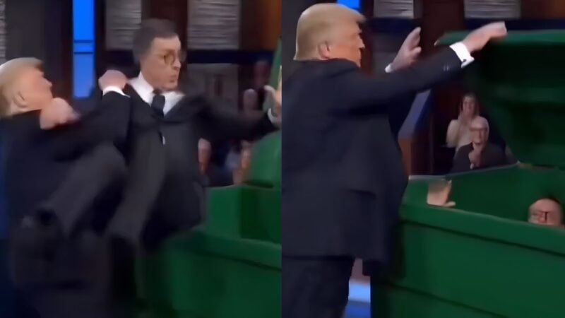 Stephen Colbert’s final bow meets White House’s AI dumpster video
