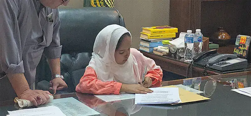 Teenage thalassemia patient becomes Attock deputy commissioner for a day