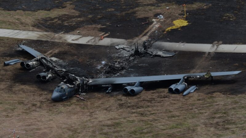 Eight killed as US Air Force B-52 bomber crashes at California base