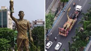 Lionel Messi statue