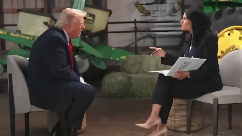 ‘Full blown crash out’: Internet mocks Trump after he storms off interview