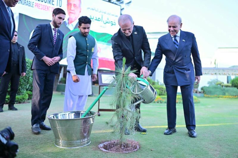 ‘Until he plants trees all over Islamabad and Karachi’: The internet reacts to Iranian president’s intense tree-planting session