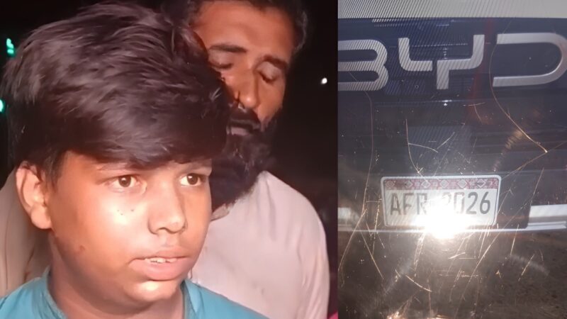 Flower seller killed, young son injured after speeding car slams into pavement in Karachi