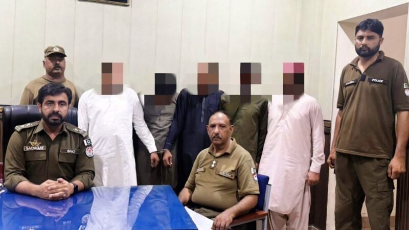 Jhelum police arrest five on charges of ‘selling’ woman