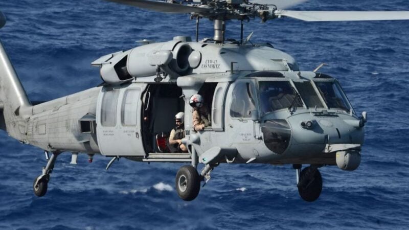 Search for missing crew member continues after US helicopter goes down in Arabian Sea