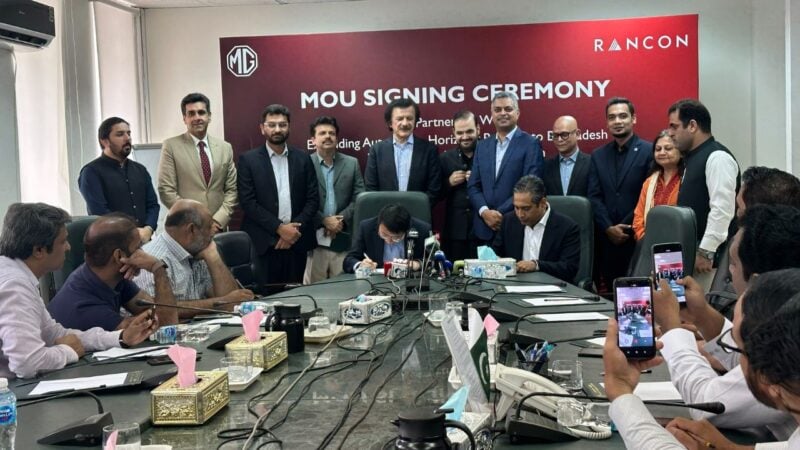 MG JW Automobile Pakistan Signs MoU with RANCON to Export 5,000 Vehicles to Bangladesh by 2029!