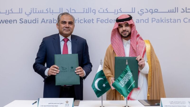 Pakistan, Saudi Arabia sign MoU to build international cricket stadium in Jeddah