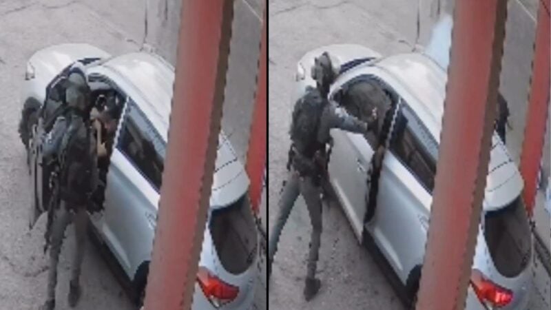 Footage of Israeli policeman throwing stun grenade into Palestinian vehicle stuns internet